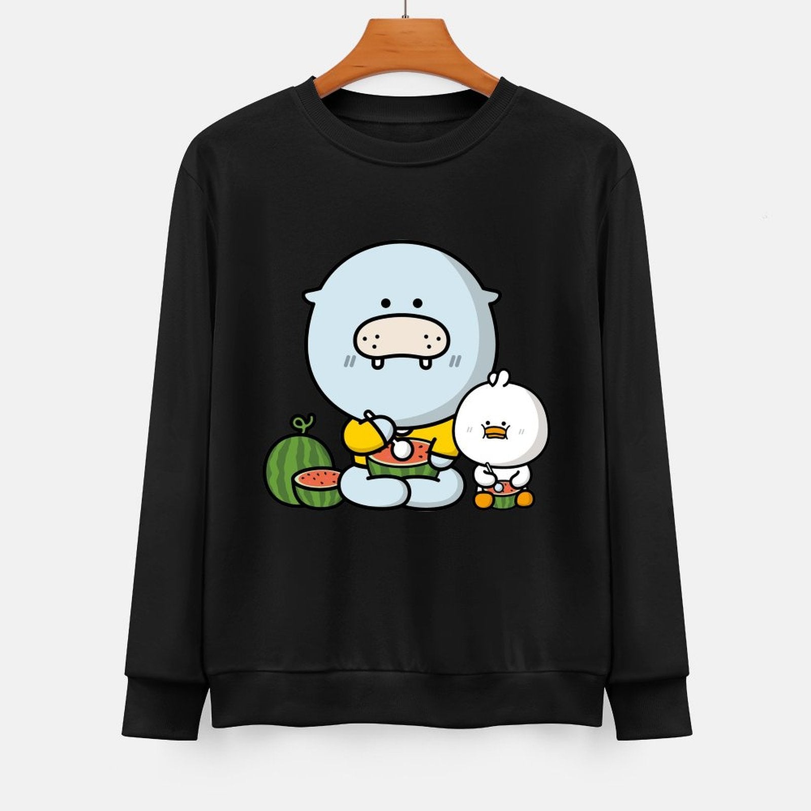 Front Patterned Long Sleeve TopRetro Fitted